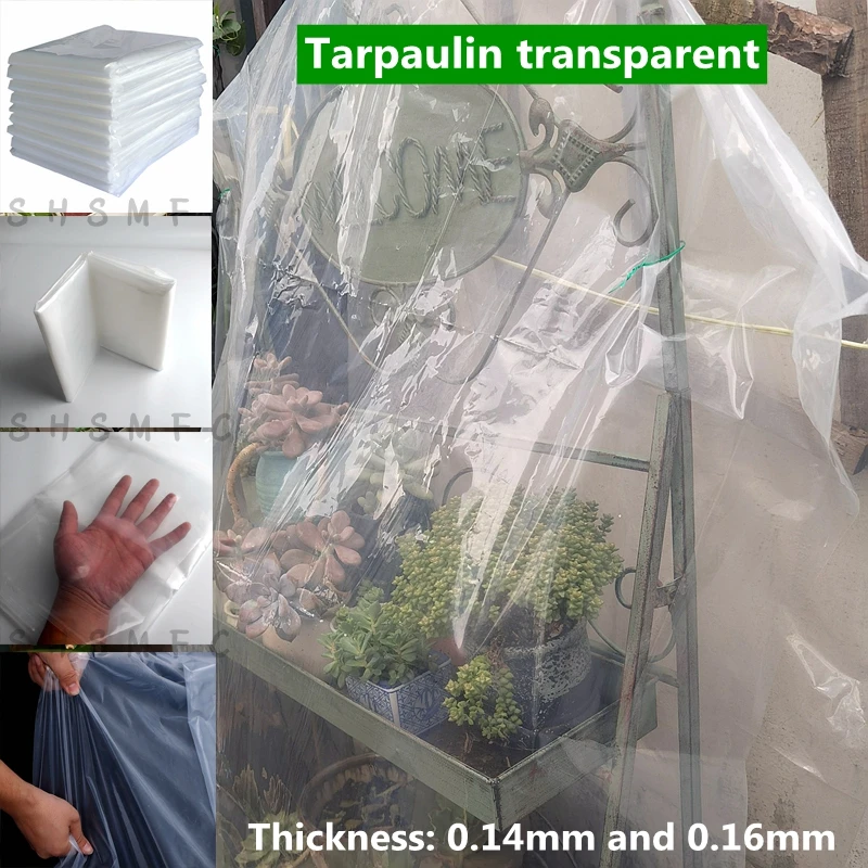 

Толстая пластиковая пленка 0,14, 0,16 мм, Пылезащитная ткань для балкона, для теплиц, сельского хозяйства, разведения растений, прозрачная Непро...