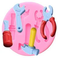 pliers wrench silicone mold cake decorating tools construction tools fondant molds candy polymer clay chocolate gumpaste moulds
