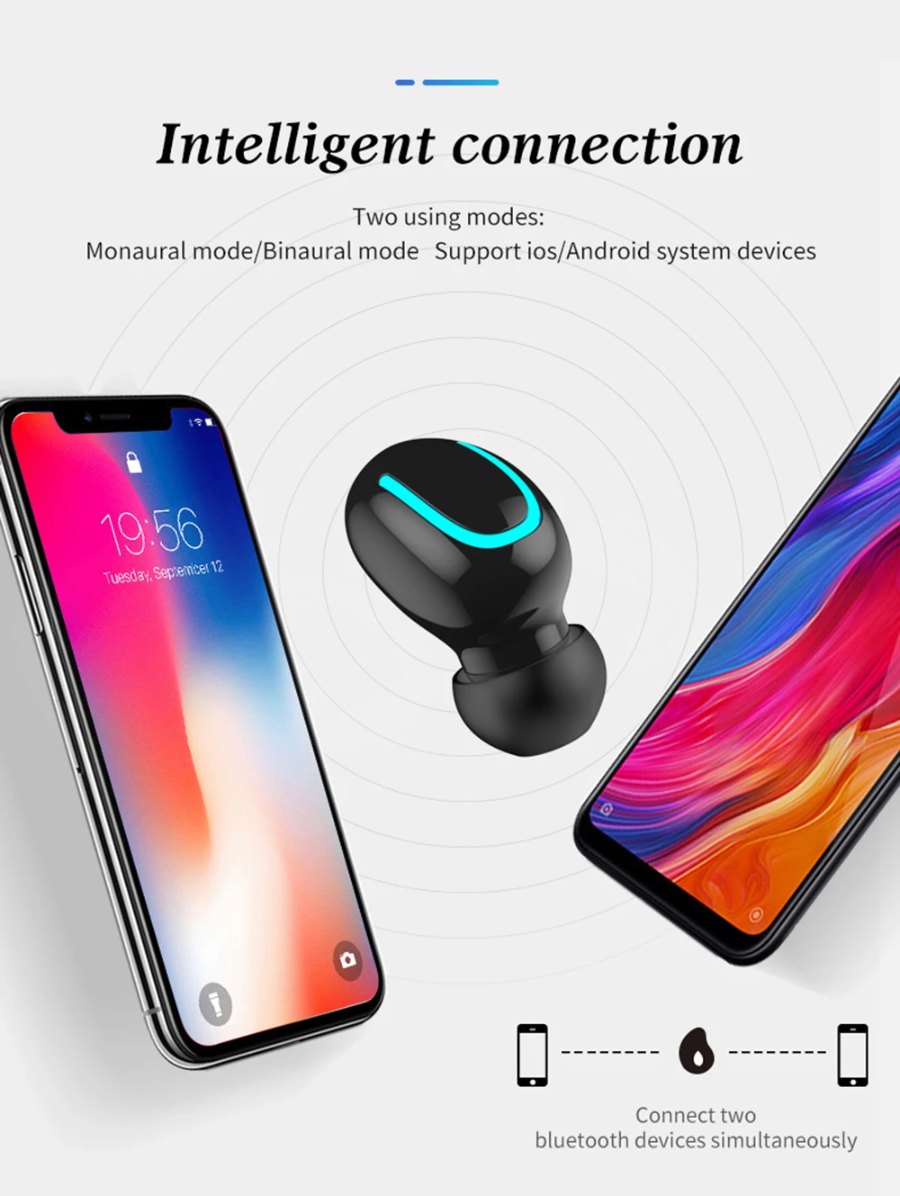 Q32 TWS Bluetooth наушники с сенсорным управлением мини-вкладыши с микрофоном с дисплеем питания зарядное устройство Беспроводная 3D стерео гарнитура для воспроизведения музыки
