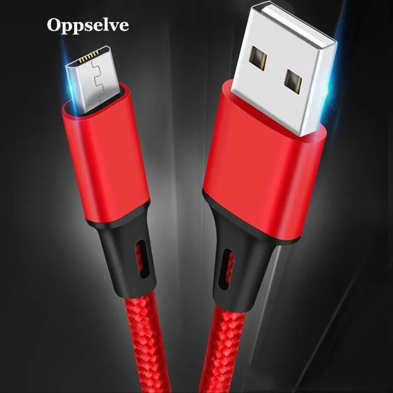 

Luxury Micro USB Cable 2.4A Nylon Fast Charge USB Data Cable For Samsung Xiaomi LG Tablet Android Mobile Phone USB Charging Cord