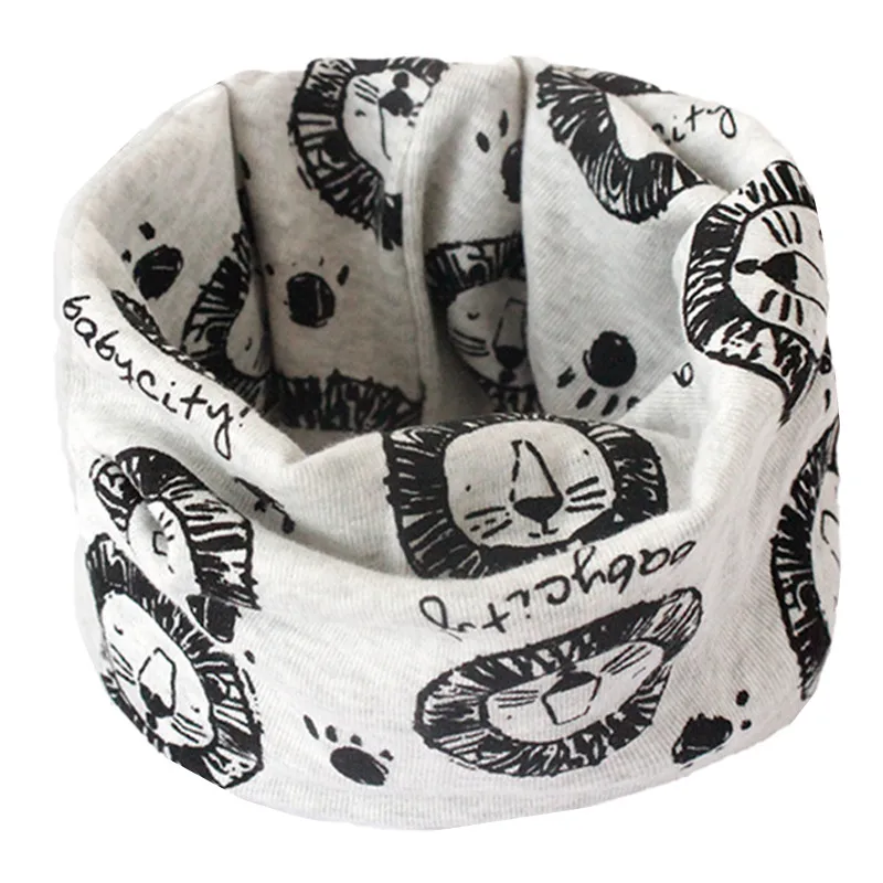Spring Children Cotton Scarf Baby Kids Warm Boys Girl Cartoon Scarves Autumn Winter Child Collar O Ring Magic Neckerchief |