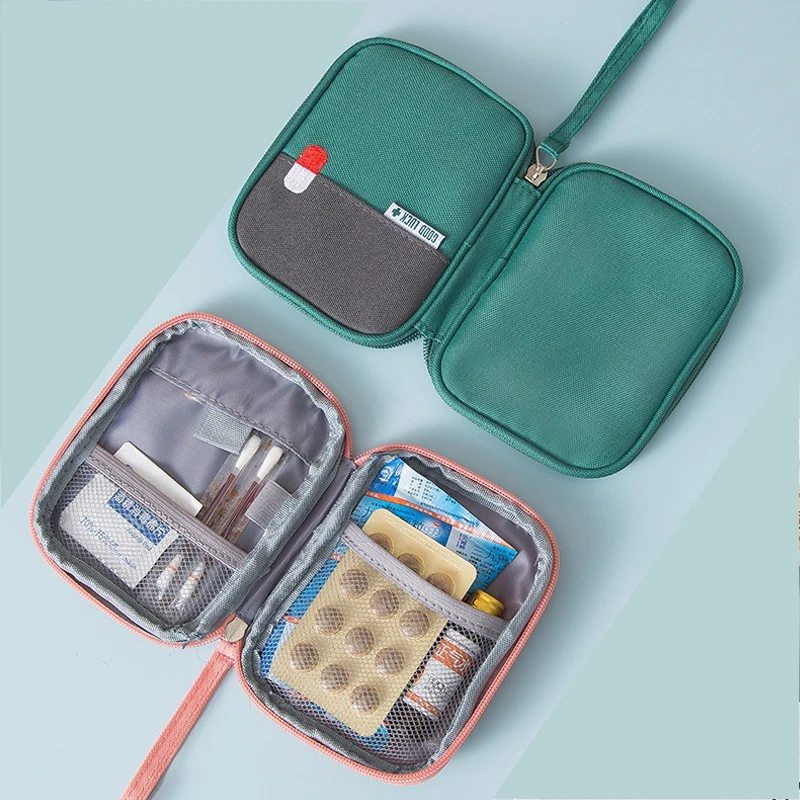 

First Aid Bag Outdoor Medical Bag Travel Hiking Sports Storage Box For Medicines Car Pill Portable Bag Empty Household Organizer