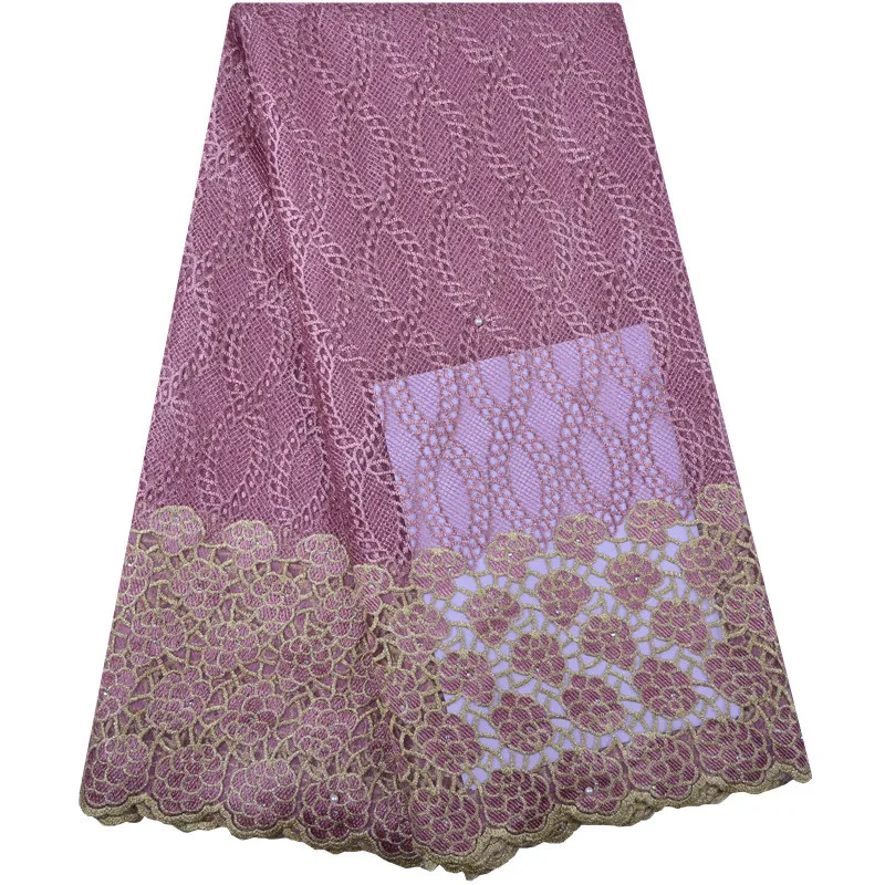 

New Fashion African Lace Fabric 2019 High Quality Blue French Mesh Lace Fabric with stones Nigerian Swiss Lace Fabrics For Dress