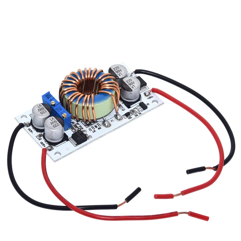 DC модуль 10A регулируемый шаг источника питания постоянного напряжения плата