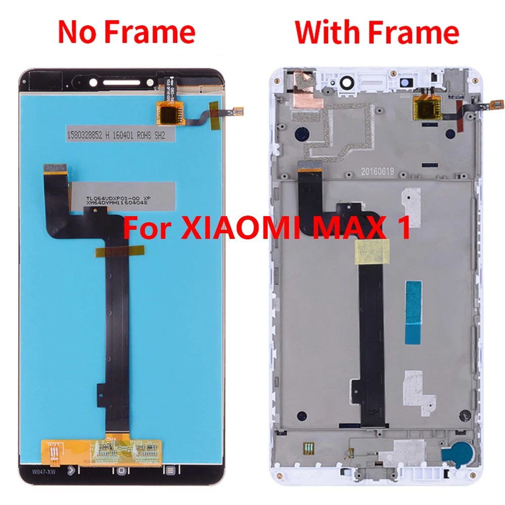 Original LCD For Xiaomi Mi Max 1 2 3 Display Touch Screen Digitizer Assembly Replacement MAX1 MAX2 MAX3 LCD+Frame |