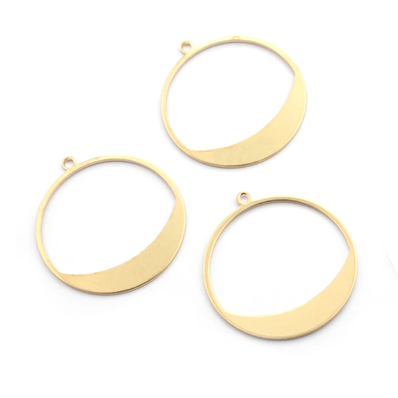 10 шт. круглые латунные подвески для сережек | Украшения и аксессуары