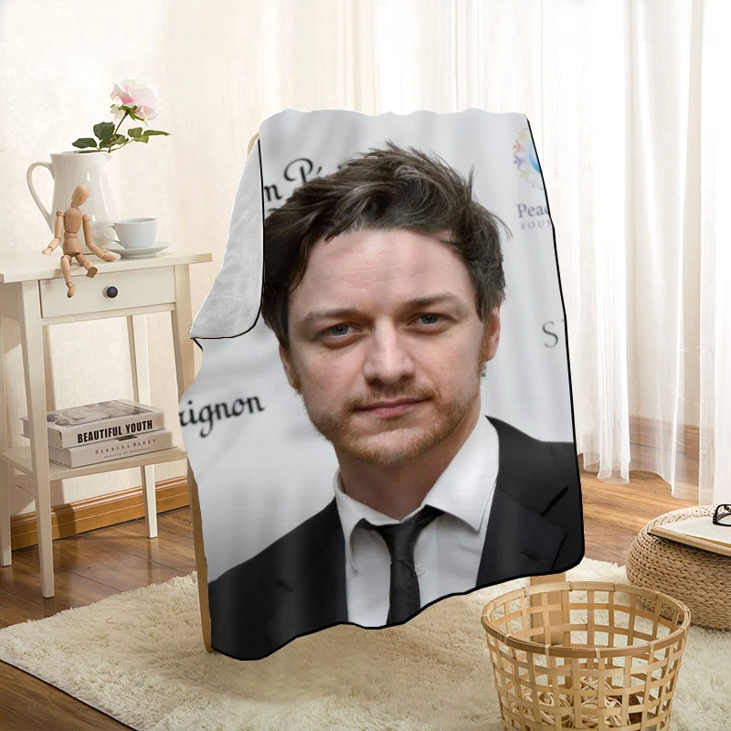 new james mcavoy throw blanket personalized blankets on for the sofabedcar portable 3d blanket for kid home textile fabric free global shipping