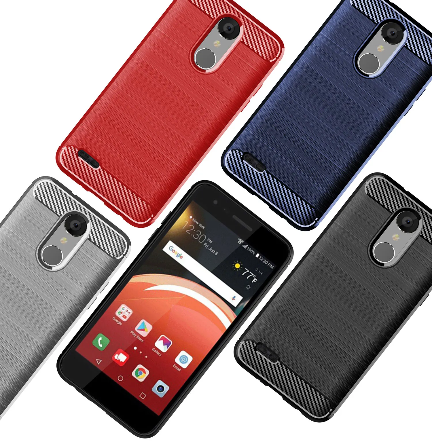 Чехол для LG Stylo 7 5G 6 5 4 G7 ThinQ G8 G6 плюс K51S K41S K40 K50 K92 G8X G8S Q70 K61 Q61 K31 K50S K42 углеродного