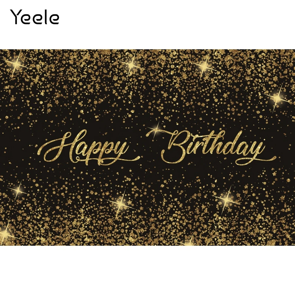 

Yeele Adult Birthday Glitters Light Bokeh Photocall Photography Backdrop Photographic Decoration Backgrounds For Photo Studio