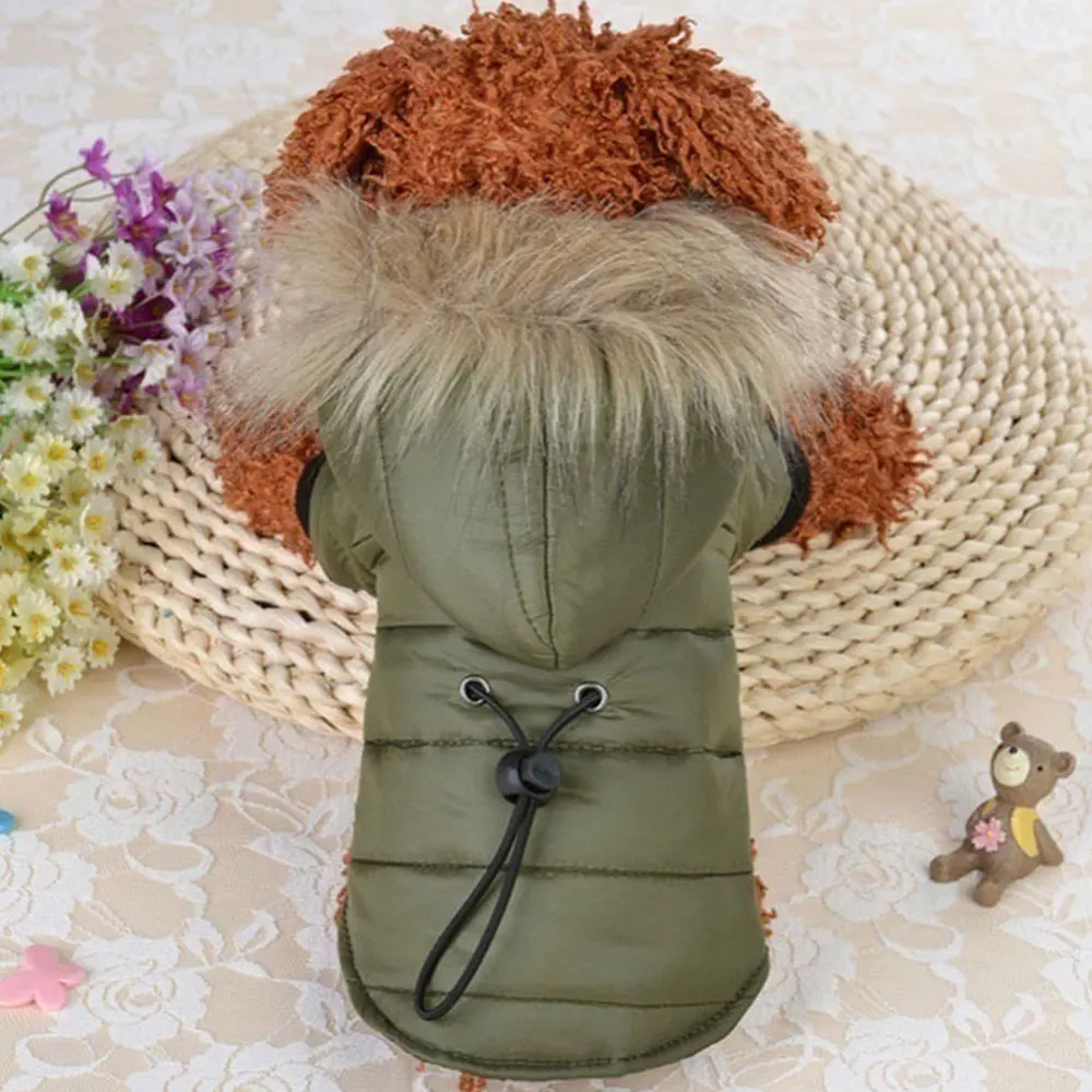 Пальто для собак пуховик костюм домашних животных пальто куртка хлопковый