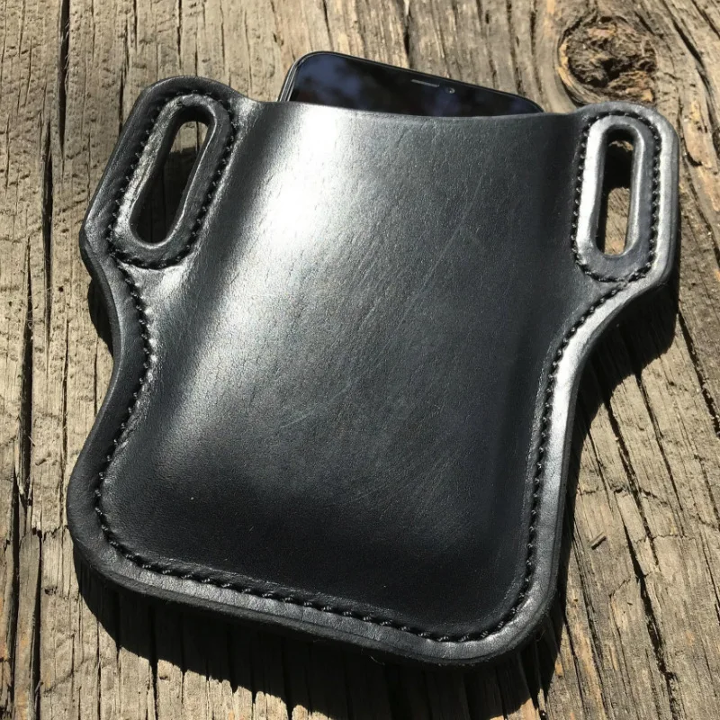 

2021 сумка на поясном ремне Для мужчин бега на заклёпке кожаные карман для мобильного телефона на открытом воздухе для мобильного телефона, д...