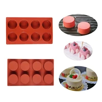 new 8 cavity cylinder silicone cake mold cookies 3d diy soap handmade kitchen reuse baking tools decorating mousse making mould