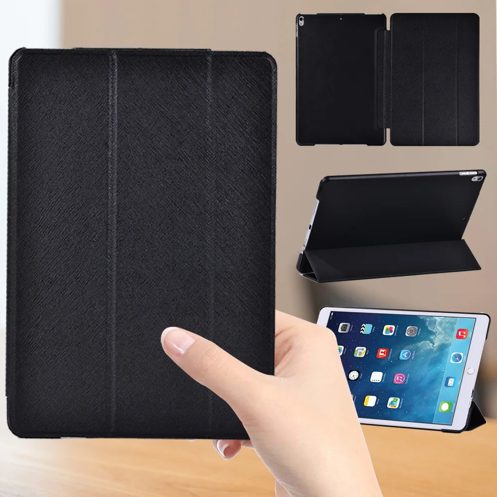 

Smart Tablet iPad Cases for Apple iPad 10.2 inch 9th Generation 2021 Flip PU Leather Tri-fold Folding Stand Cover+Stylus