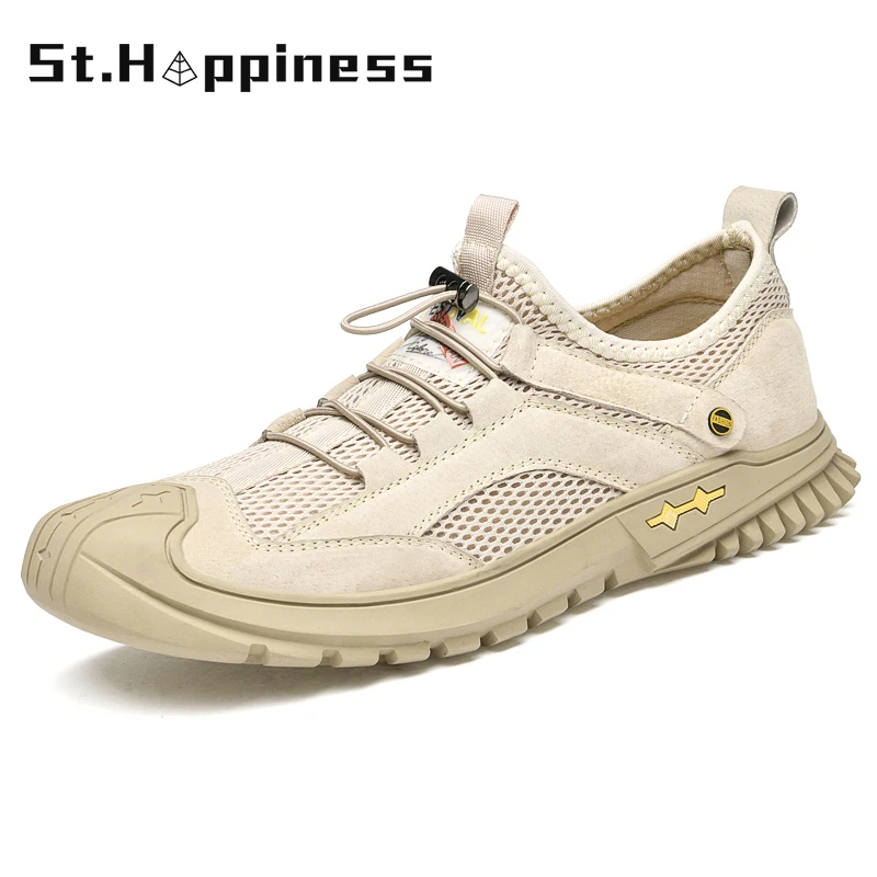 

2021 New Summer Men Breathable Mesh Casual Shoes Comfortable Soft Anti-slip Outdoor Lightweight Walking Shoes Zapatillas Hombre