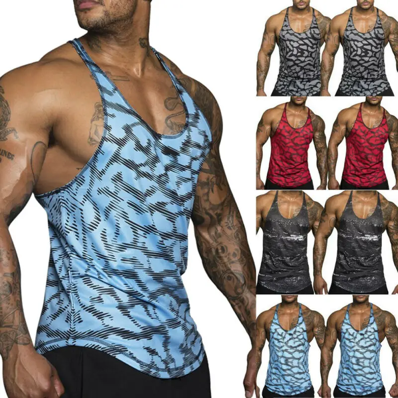 Мужская майка без рукавов для спортзала футболка спортивный жилет фитнеса и