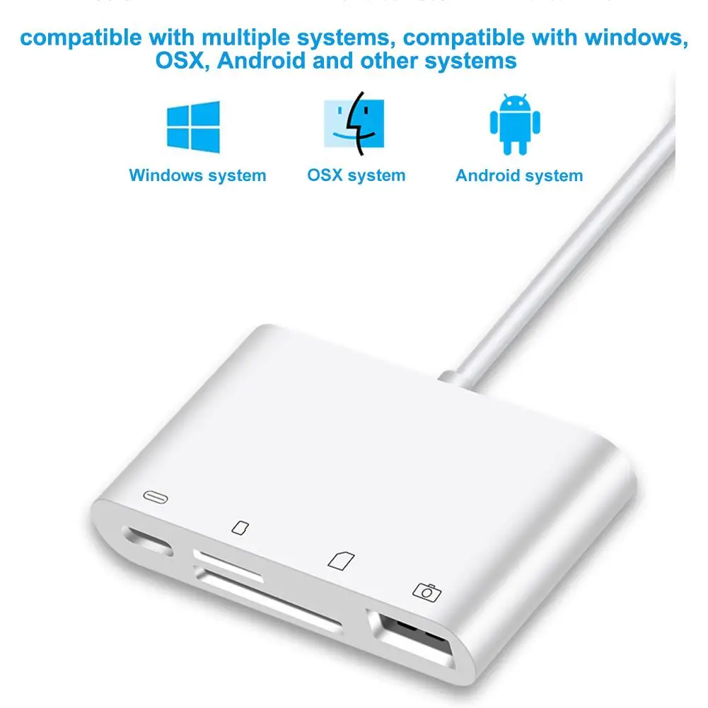 Концентратор считывания PD 3A Type c с USB/CF/TF/SD совместим несколькими системами