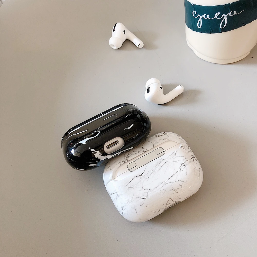 1 шт. Роскошный Мраморный защитный чехол для наушников для Airpods 1:1 Bluetooth наушники чехол для зарядки наушников Защитный чехол s 1