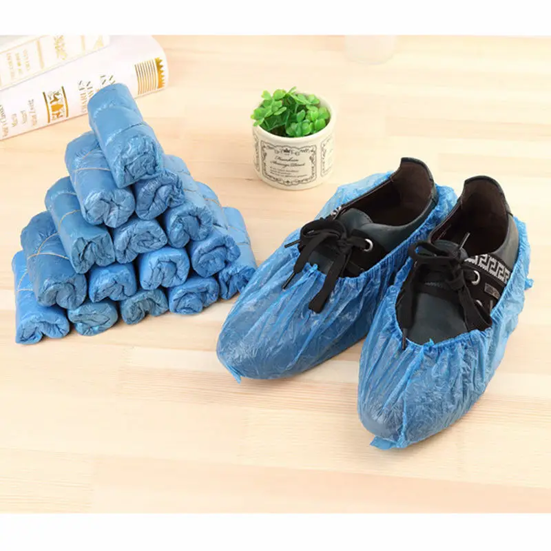 

Mini 100 Pcs Disposable Shoe Covers Carpet Cleaning Overshoe Guests Family Tools Hot Sale