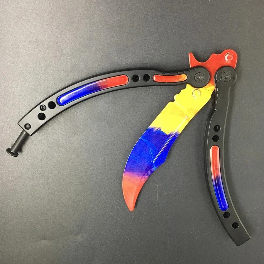 

CN Andare Farfalla in Knife Coltelli Formazione Karambit Piegante Del Regalo Della Lama Lama Pratica
