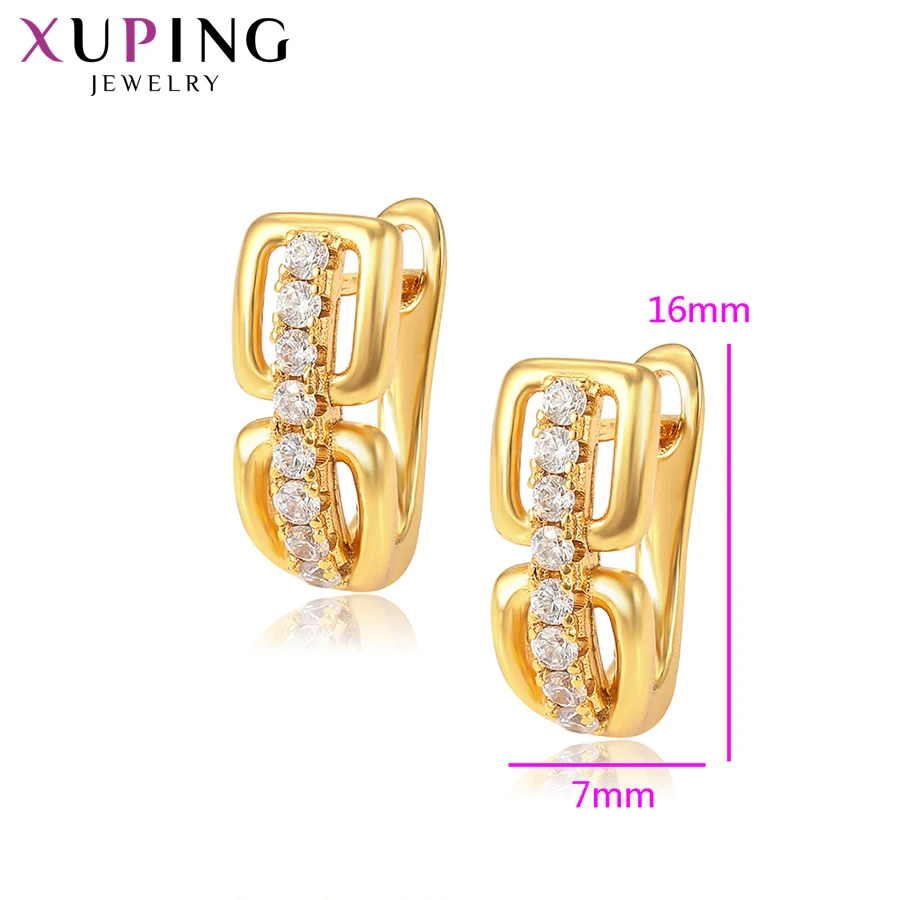 Xuping серьги в европейском и американском стиле элегантные обручи для женщин