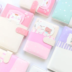 Domikee корейские милые кошечки из мультфильма, спиральные блокноты для офиса, школы, мультяшный агент, органайзер, канцелярские принадлежности A6A5