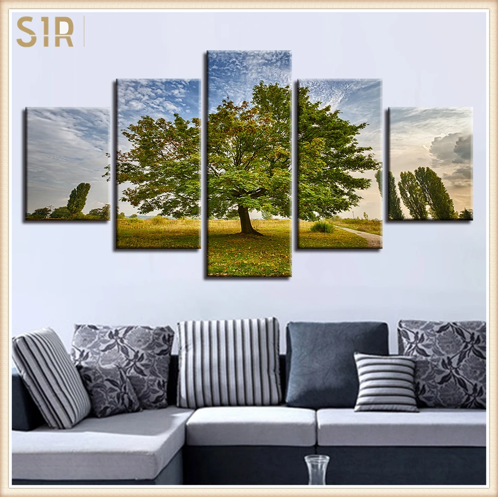 

Decor Poster Living Room HD Printed Pictures 5 Piece/Pcs Modern Wall Art Home Painting Living Room Decoration