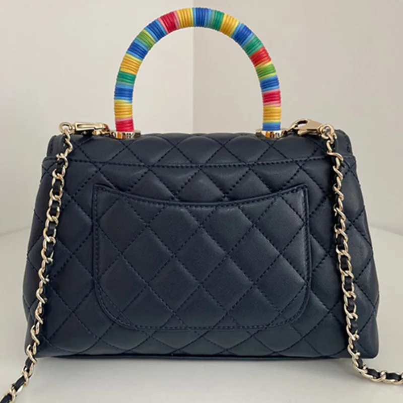 

Роскошная дизайнерская сумка, кожаная женская сумка через плечо, ромбовидные маленькие сетчатые сумки, сумка на плечо с цепочкой для пожилы...