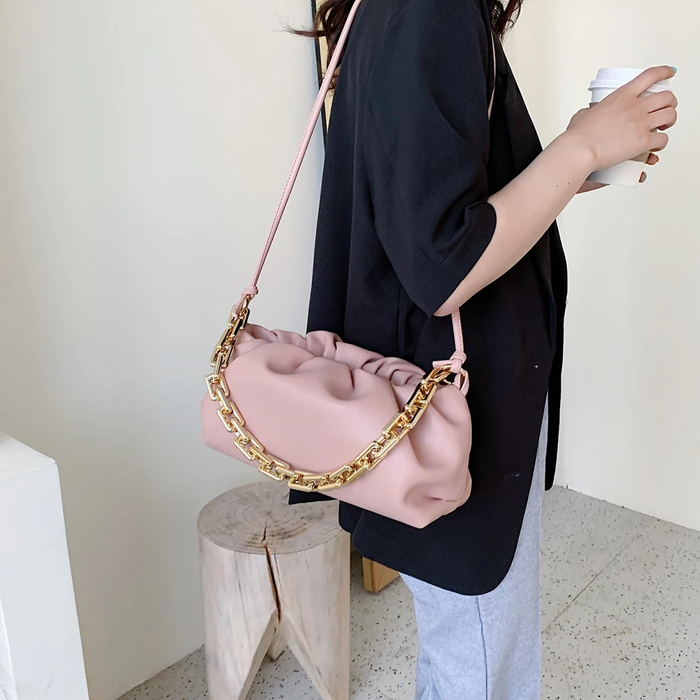 Элегантная женская сумка на цепочке кожаные Наплечные сумочки женский клатч