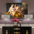 Европейский ретро богиня, ангел Нотр-Дам Холст Картина маслом стены Искусство коридора картины для гостиной постеры