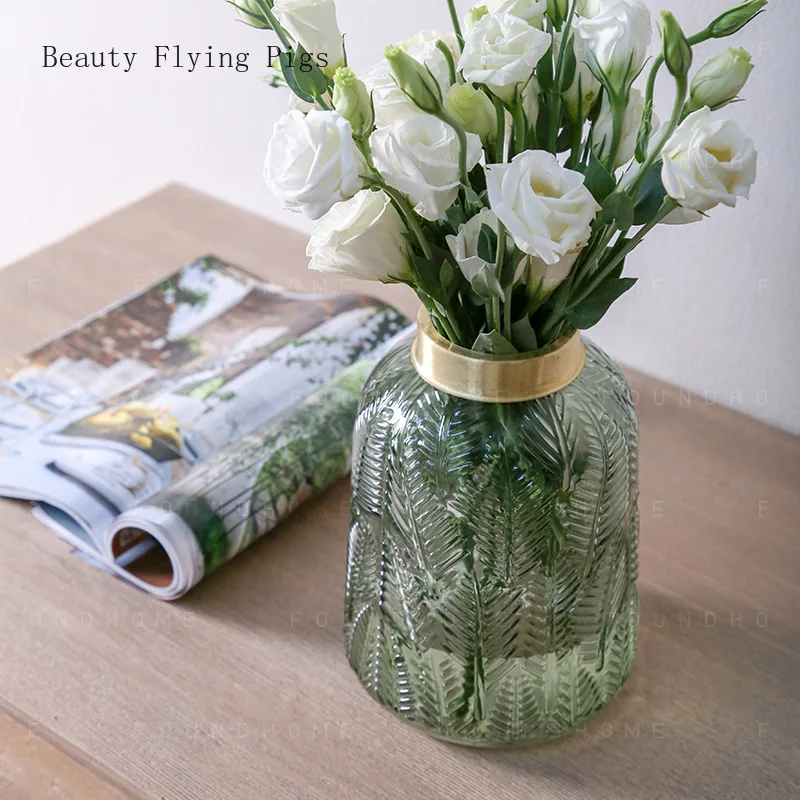 Прямые продажи новые украшения для цветов медное кольцо полупрозрачное тисненое