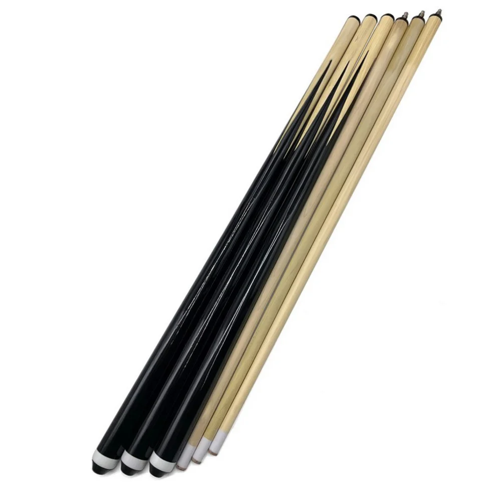 

350g American White Wood Pool Cue Billiard House Bar Double Part Assemble Pool Cue Sticks for Practice Professional Use