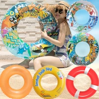 cartoon pool float inflatable circle swimming ring for kids adult floating seat summer beach party pool toys 8090cm