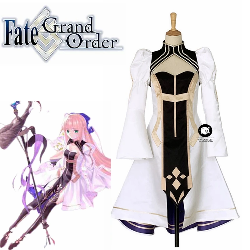 

FGO 5th Anniversary Fate Grand Order Stage 4 Altria Caster Castria Uniform Dress Outfit Games Cosplay Costumes
