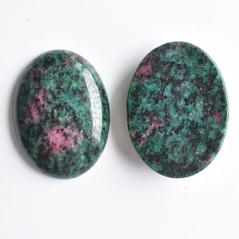 

Wholesale 6pcs/lot high quality natural red and green stone Oval CAB CABOCHON 30x40mm charms beads for Diy jewelry making free