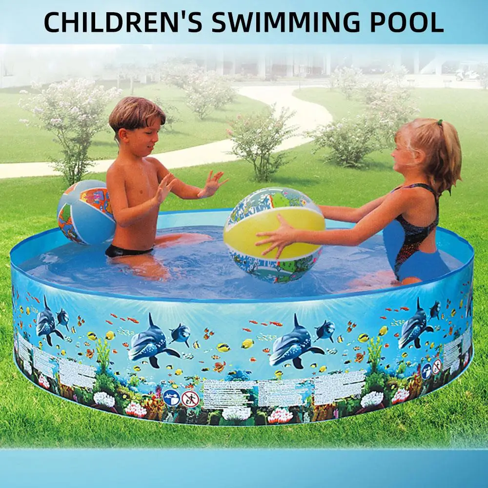 

1 Set Blue No Inflation Beach Pool Swimming Pool Creative Funny Child Antibacterial Free Inflatable Children'S Ball Pool