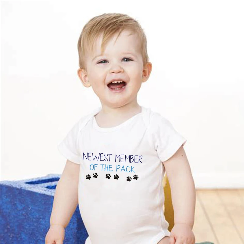 Одежда для новорожденных Комбинезон с буквенным принтом маленьких девочек