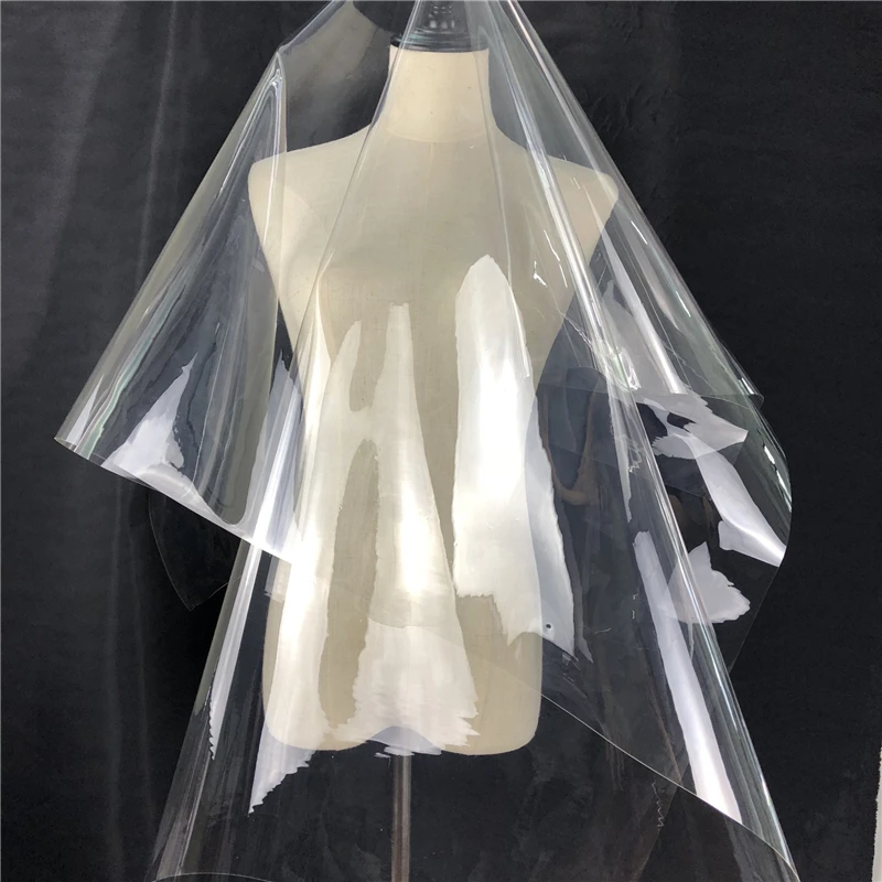 137 см * 50 ПВХ ультра прозрачная ткань ТПУ супер перспективная одежда ветровка