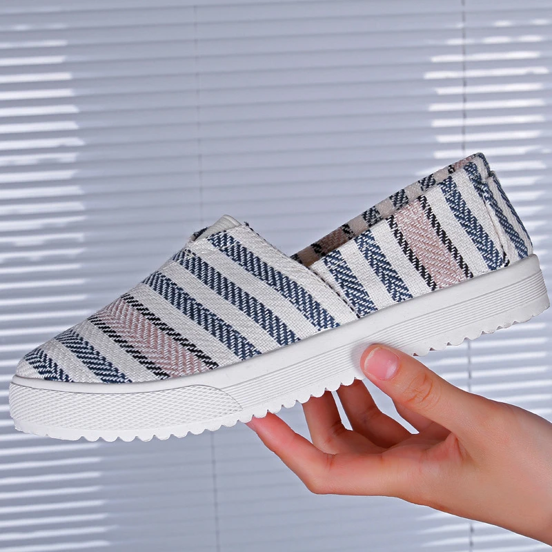 Новое поступление парусиновые Нескользящие туфли на плоской подошве в рыбацком