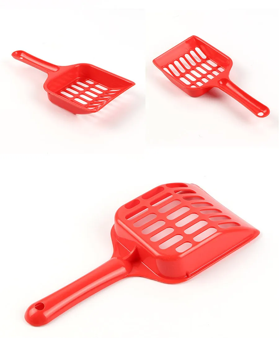 Лопатка для кошачьего туалета пластиковый ковш чистки питомцев конфетных цветов