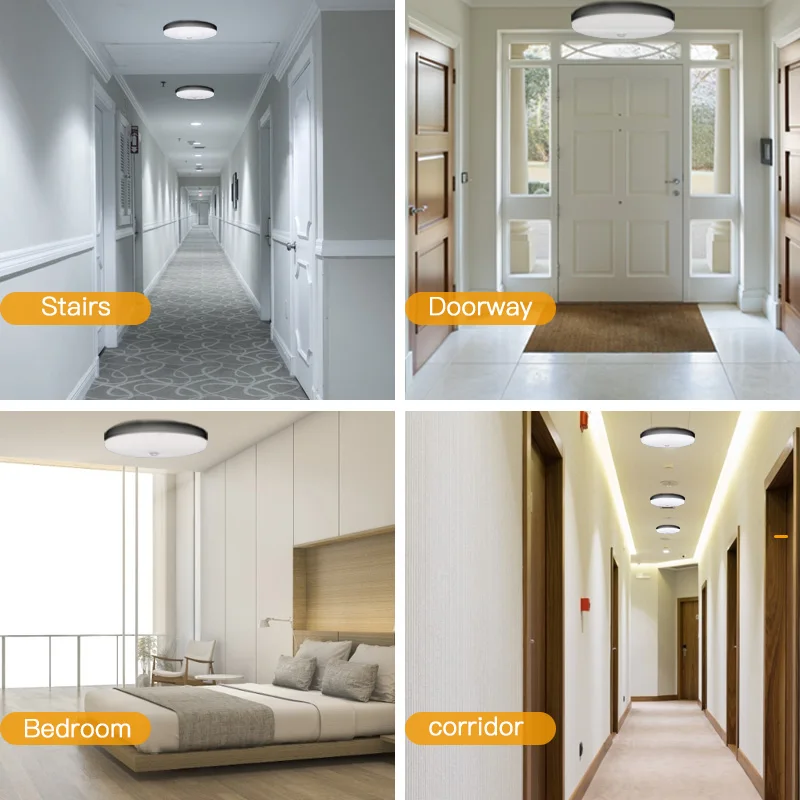

Led Ceiling Light With Motion Sensor 110V 220V Led Night Lamp E27 Light Bulb 15/20W Led Hallway Lighting Indoor Lighting