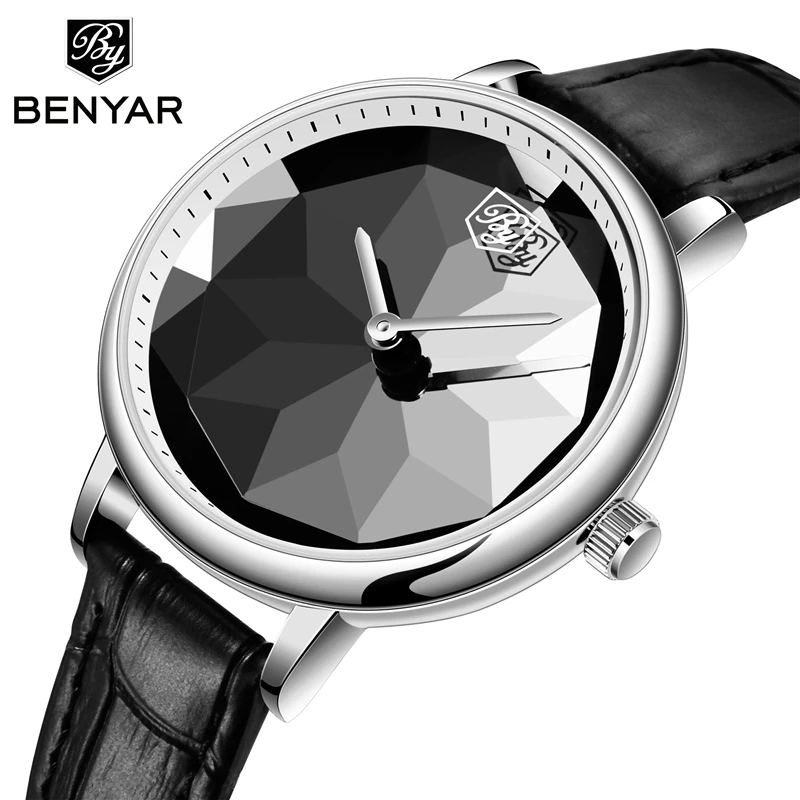 

Relogio Feminino Benyar Luxury Brand Ladies Watches Women Waterproof Fashion Leather Quartz Wrist Watch Clock Woman Saat 2020