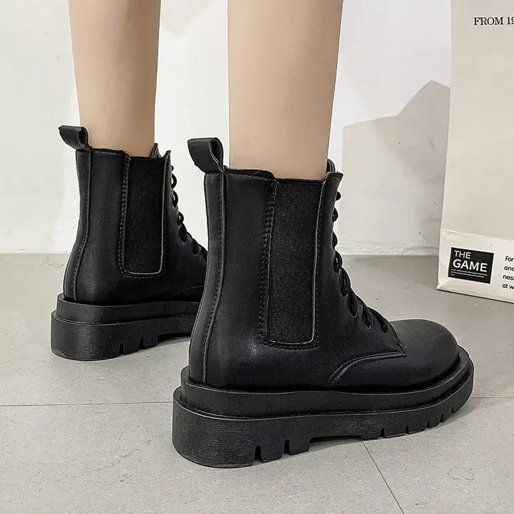 

42 Large Size Martin Boots Women's Fall 2021 New Wild Single Boots British Style Short Boots Fashionable Comfortable Short Boots