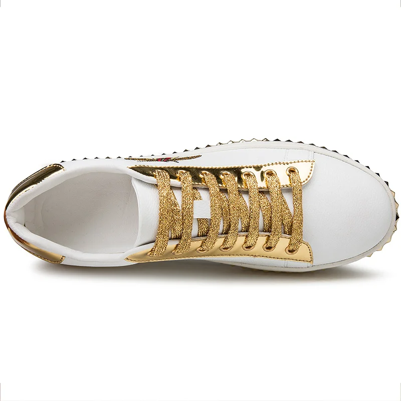 

2020 New Bee Embroidered Skateboard Shoes Men Punk Casual Shoes Male Sport Sneakers Cool Street Brand Man Footwear Sneakers