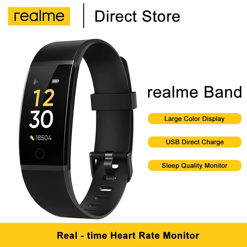 Realme Band Smart Bracelet IP68 Waterproof Heart Rate Monitor Water Reminder Sports Tracker | Электроника