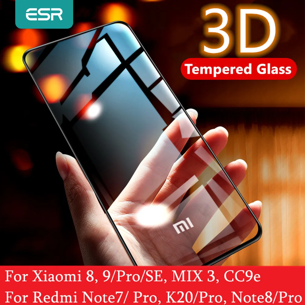 Защитное стекло 3D для Xiaomi Mi 8/9 Pro/SE CC9e Redmi K20 Pro Note 7/8 Pro|Защитные стёкла и плёнки