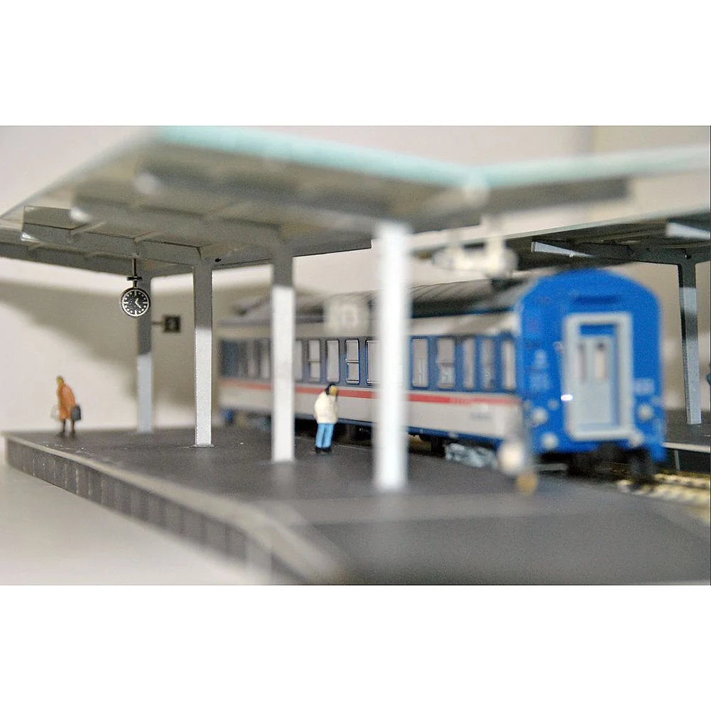 

ZT002 1 Lot HO OO Scale 1:87 Model Railway Train Platforms Train Station (1 SET for one side)