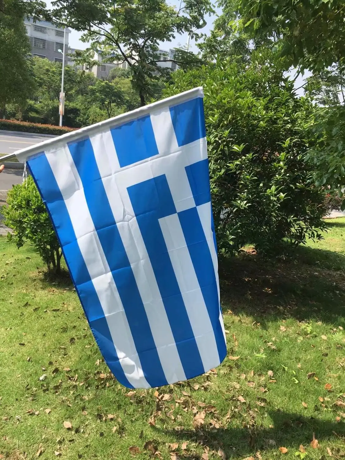 Бесплатная доставка греческие национальные флаги 90*150 см Полиэстеровые Висячие