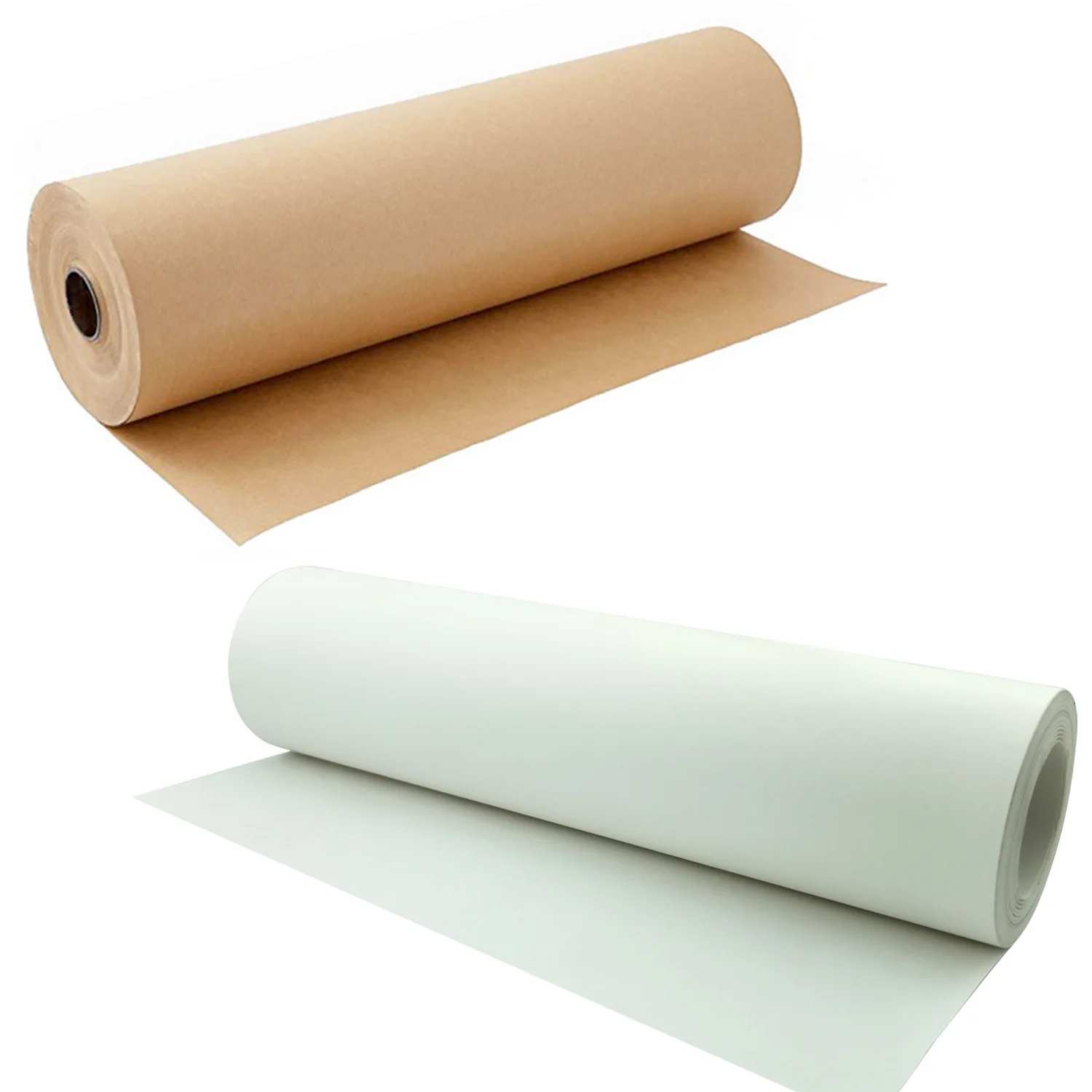 Rollo de papel Kraft blanco y marrón de 3M de longitud, para manualidades, regalo de arte, embalaje de flores, decoración, papeles de bloc de notas