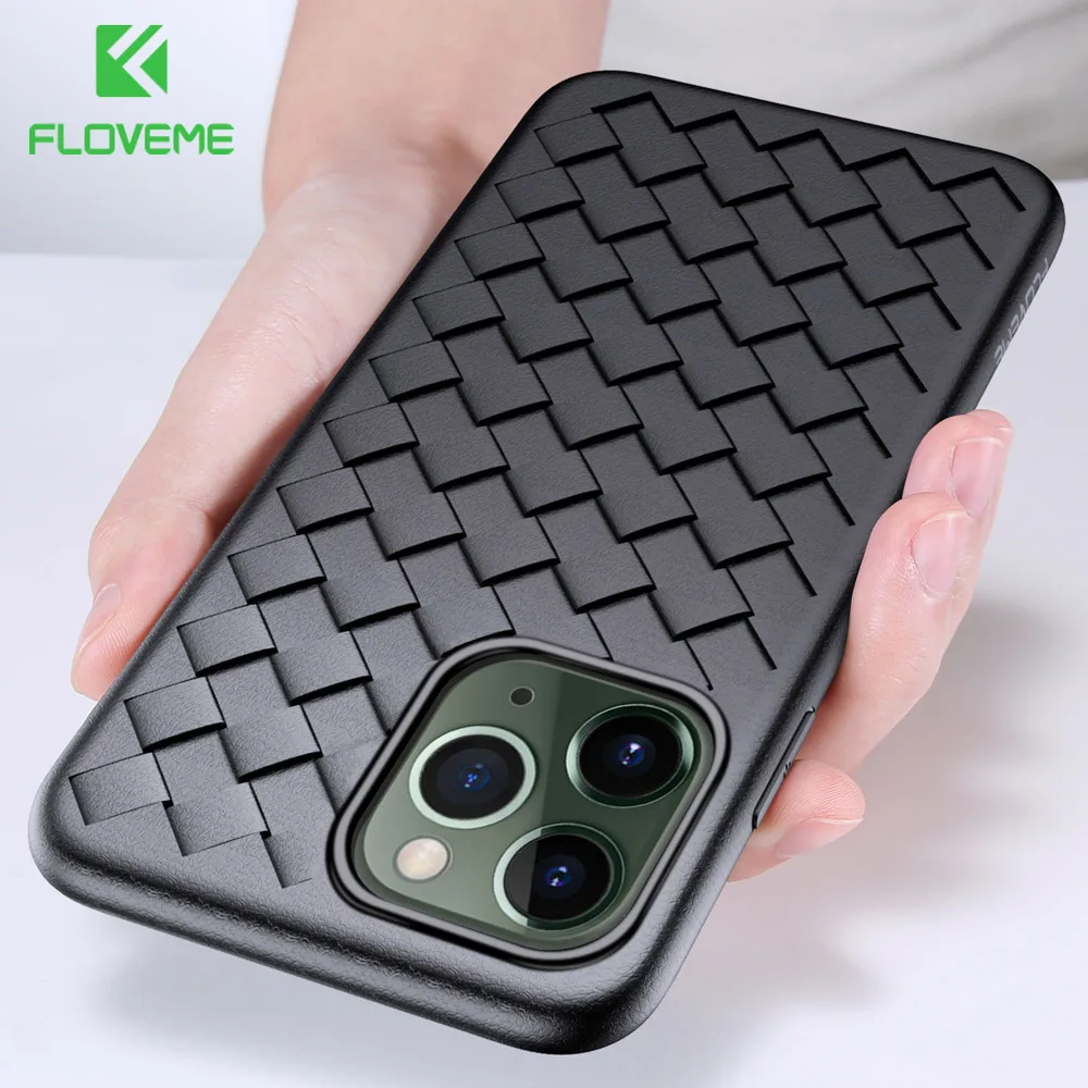 2019 Floveme тканые сетки PU чехол для iPhone X 10 iphone 8 7 6 S Plus Чехол из мягкой кожи
