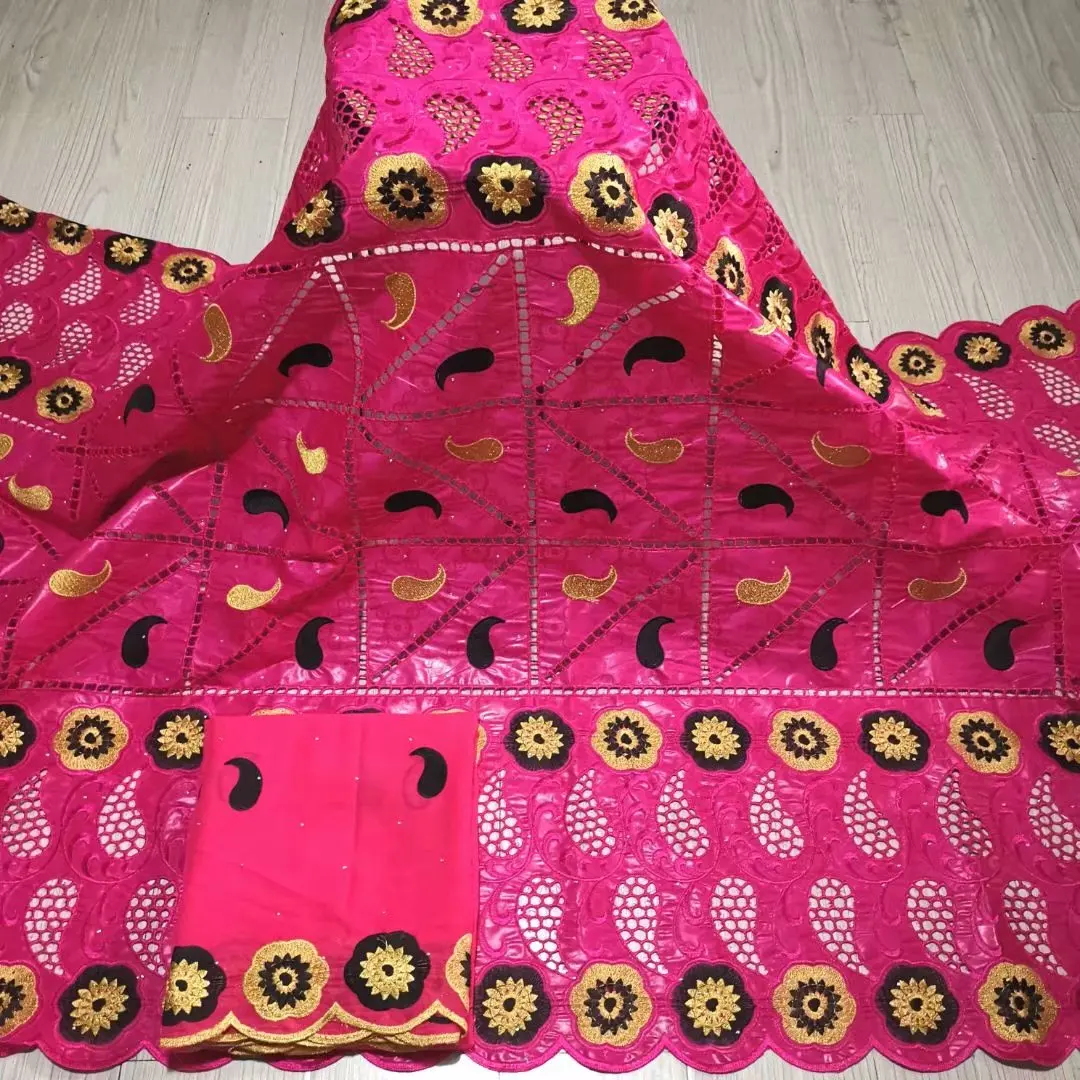 Африканская богатая ткань с вышивкой 2021 Высококачественная - Цена: 3 408,03 руб.